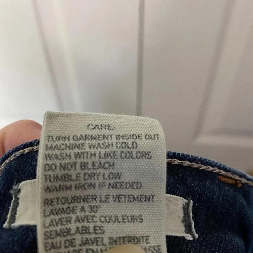 Denim & Supply Ralph Lauren Raw Hem Dark Wash Whiskered Skinny Jeans Size 29